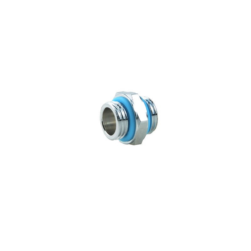 BXQINLENX Silver Chrome G1/4" Male to Male Fitting for Computer Water Cooling System Through joint straight joint(4 PCS) - Image 2